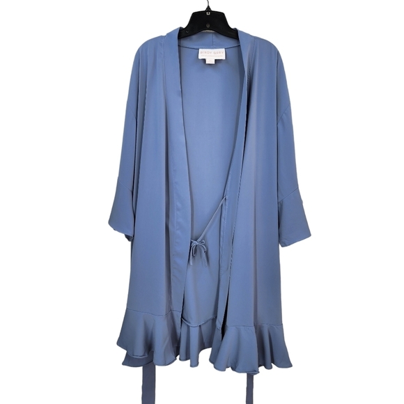 Birdy Grey Women's Kenny Ruffle Robe Dusty Blue - Picture 2 of 8